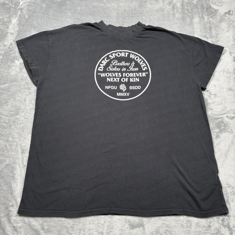 Darc Sport Wolves Forever Next To Kin Premium Tee Limited 260/1000 Men's 2XL